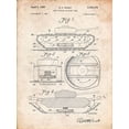 thumbnail image 2 of Borders, Cole 19x24 White Modern Wood Framed Museum Art Print Titled - PP262-Vintage Parchment Military Self Digging Tank Patent Poster, 2 of 4