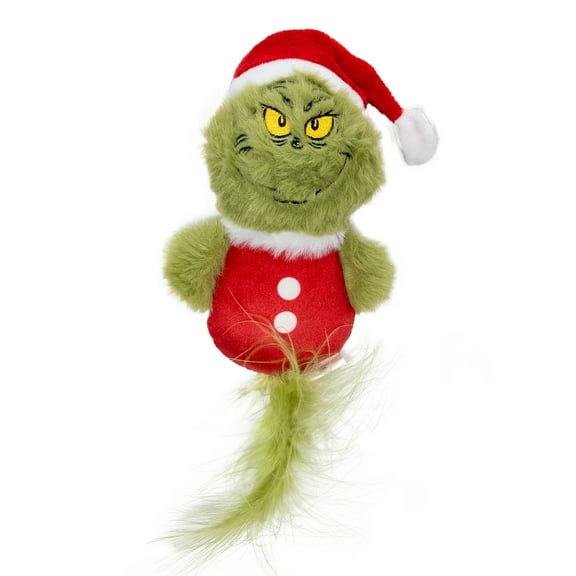 Dr. Seuss' Grinch Santa Plush Cat Kicker Toy