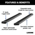 thumbnail image 2 of LUVERNE 416088-4055121 SlimGrip 88-Inch Black Aluminum Truck Running Boards, Select Ford F-150, F-250, F-350 Super Duty Fits select: 2015-2022 FORD F150, 2017-2023 FORD F250, 2 of 3