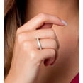 thumbnail image 4 of 10k White Gold Vintage Style Diamond Wedding Anniversary Band (1/7 cttw, I-J Color, I2-I3 Clarity), 4 of 5