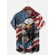 thumbnail image 2 of Camisa hawaiana para hombre, estampado 3D, bandera nacional estadounidense, camisetas de manga corta, ropa informal de verano para hombre, camisas de moda callejera para niños, 2 of 5