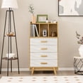 thumbnail image 4 of Costway Commode 3 Cubes Organisateur de Rangement Commode 4 Tiroirs avec Comptoir, 4 of 10
