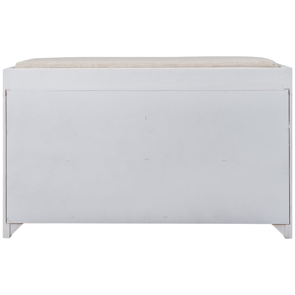 Lowestbest Fully Assembled Storage Bench, Entryway Bench with Removable Basket and 2 Drawers, Shoe Bench for Hallway Entryway, White Lowestbest Fully Assembled Storage Bench, Entryway Bench with Removable Basket and 2 Drawers, Shoe Bench for Hallway Entryway, White