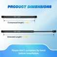 thumbnail image 4 of Nilight Rear Hatch Struts 6657 for Dodge Challenger 2008-2016, Tailgate Lift Supports Rear Door Shocks 12 Inch, 2PCS Set Rod, 4 of 7