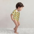 thumbnail image 2 of Kdxio Blue White Striped Sunflower A Pattern Unisex Baby Cotton Short Sleeve Bodysuits-2 Years, 2 of 5