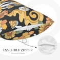 thumbnail image 5 of Binfone Mushrooms Honeycomb Standard Size Pillowcase, Long Staple Pure Cotton Envelope Closure Pillow Cover,14"X20", 5 of 9