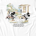 thumbnail image 3 of Disney Mickey Mouse Vintage Stroll Men's T Shirt (White, S-XXXL), 3 of 4