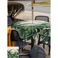thumbnail image 5 of Outdoor Tablecloths with Umbrella Hole & Zipper, Palm Leaves Tropical 54x54 Inch Square Tablecloths, Green Botanical Summer Linen Waterproof Table Cloth, Patio/Pool/Picnic Table Covers, 5 of 8