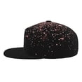 thumbnail image 3 of Fotbe Rose Gold Glitter1 Flat Bill Visor Cap Classic Snapback Hat Polyester Foam Trucker Hat Trucker Cap Adjustable Baseball Cap, 3 of 9