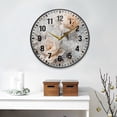thumbnail image 2 of Yayeee Wall Clock Battery Operated 11.9" Silent Quartz Non-Ticking for Living Room Decor, Beautiful Floral, 2 of 8