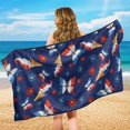 thumbnail image 5 of Bulopur Patriotic Front Car Seat Cover Towel for Women French Flag Multifunctional Car Seat Protector with Storage Bag for Beach Summer Washable Fit SUV Sedan Truck 1pcs, 5 of 7