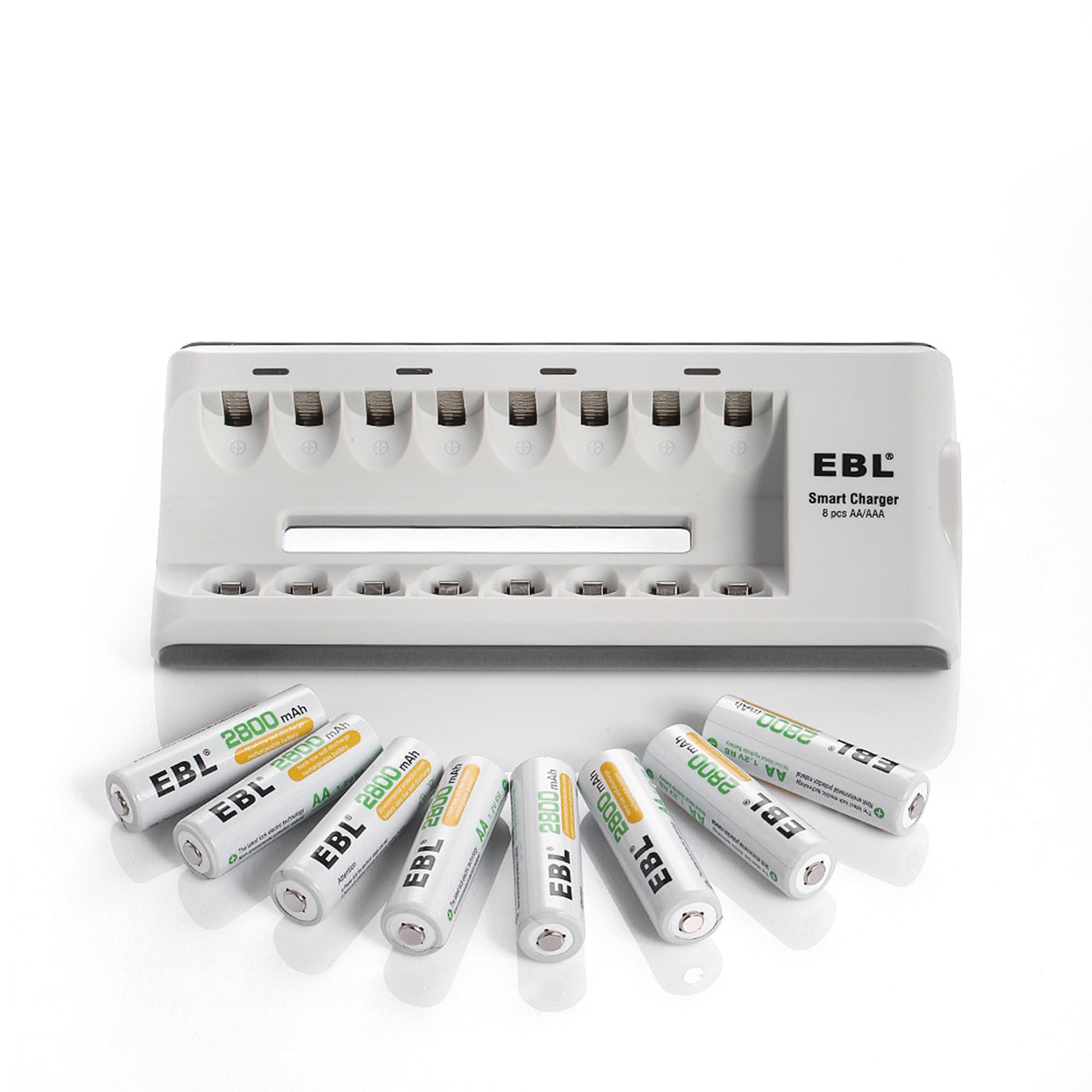 EBL 808A Caricabatterie con 8 Slot per AA e AAA NI-MH Batterie