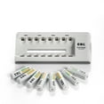 thumbnail image 2 of EBL Rechargeable AA Batteries 2800mAh General Purpose Battery, 8-Pack with 808 8 Bay Charger, 2 of 7