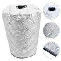 Raindrops Silver Water Cooler Cover Elastic Dust Protection for Kitchen