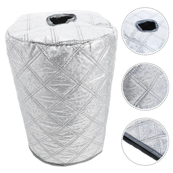 Raindrops Silver Water Cooler Cover Elastic Dust Protection for Kitchen