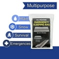 thumbnail image 6 of Single 84"L x 36"W Reusable Emergency Foil Thermal Mylar Blankets for First Responders, Hiking, Camping, Heat and Warmth in Silver, 6 of 7