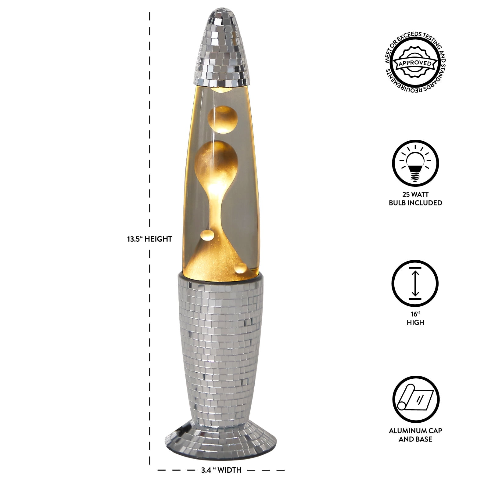 Urban Shop 13 inches Skinny Disco Motion Lava Lamp