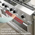 thumbnail image 3 of Coolnut 2PCS Refrigerator Door Handle Covers, ‎14"x 5.5"Mexican Blanket Stripes Handle Covers for Fridge and Microwave Oven,Keep Your Kitchen Appliance Clean from Smudges, Drips, Oil, 3 of 6