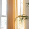 thumbnail image 2 of Namzi Elegant Curtains Sheers - 1 slice orange See Through Curtains for Living Room, 150cm*214cm - Lace Window Drapes, Light Filtering Sheer Curtains,, 2 of 5