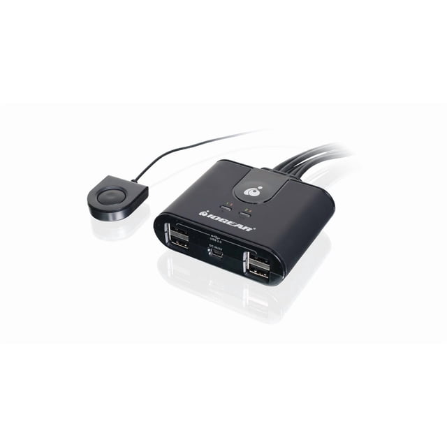 Hub de conmutación de periféricos IOGEAR USB 2.0 4x4 GUS404