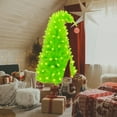 thumbnail image 2 of WETRBWEH 6FT Christmas Tree, Whimsical Artificial Christmas Trees, Top Curved Lime Green Xmas Tree with Tree Skirt for Christmas Decorations, 2 of 8