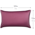 thumbnail image 2 of Hit Notion Throw Pillow Cozy Soft Microbead Burgundy Merlot: 1 Pc ~ Cover 12 x 20, 2 of 7