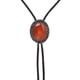 thumbnail image 4 of de cuero Bolo Tie, Western Classic Ties, Indian Bolotie, - rojo Soledad Corbata de piedras preciosas occidentales, 4 of 9