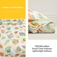 thumbnail image 2 of Beartech Ocean Quilt Set Queen Size Quilt Lightweight Reversible Microfiber Bedspread Coverlet Bedding Set, 2 of 8