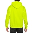 thumbnail image 2 of Gildan Mens Heavy Blend Hooded Sweatshirt, M, Safety Green, 2 of 2