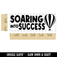 thumbnail image 2 of Soaring Into Success Hot Air Balloon School Self-Inking Rubber Stamp Ink Stamper - Brown Ink - Large 2-3/4 Inch, 2 of 7