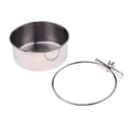 thumbnail image 4 of Alimentador De La Taza De De La Comida Del Perro Del Pájaro Del Tazón De Fuente Del Colgante Del Acero Inoxidable 2x M Zulema Tazón de fuente de acero inoxidable, 4 of 8