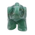 thumbnail image 3 of Estatuilla de cristal de elefante tallada en piedra natural de 1,5 pulgadas, artículo de decoración del hogar (#07), 3 of 12