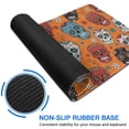 thumbnail image 6 of Long Mouse Pads for Desk,Orange Flower Skull Pattern Desk Mats on Top Of Desks, Desk Mouse Pad Extra Large with 3mm Non-Slip Base and Stitched Edge for Gaming,Office,Work,Home 31.5"x11.8", 6 of 6