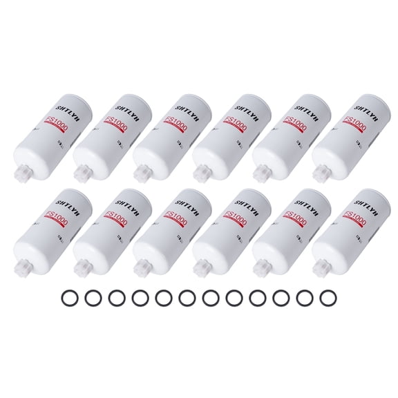 12-Pack Fuel Filter with Water Separator Compatible with FS1000 P550105