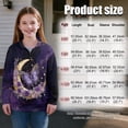 thumbnail image 7 of Chririnla Marble Butterfly Rose Purple Kids Oversize Tunic Tops Blouse Shirt Plus Size Half Zipper Sweatshirt Pullover Sweatshirts Long Sleeve Comfy Loose Size 5-6, 7 of 7