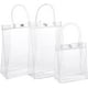 thumbnail image 1 of 3 bolsas de regalo de PVC transparente, reutilizables, para compras al por menor, de gran capacidad (S, M, L), 1 of 5