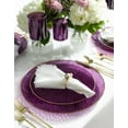 PLASTICPRO 64piece Purple Hammered Plastic Plates Combo Set Disposable