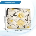 thumbnail image 3 of WOBOGO Lemon Chamomile Pattern Laptop Sleeve 13.4 inch Lightweight Zipper Design Soft Padded Protection Against Scratches and Impacts, 3 of 8