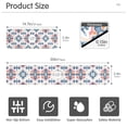 thumbnail image 3 of Yayeee Faucet Mat for Kitchen Sink 30" Diatomite Long Splash Guard Pad, Navy Blossom Mosaic, 2 Pack, 3 of 7