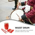 thumbnail image 2 of 1 Juego de tambor de cintura tradicional, pandereta de mano, material musical, tambores de cintura para adultos, 2 of 8