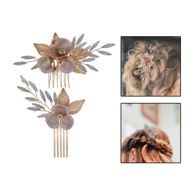 Juego de peines para boda, pinza para el pelo nupcial para mujeres y niñas, accesorios para el cabello , diadema nupcial con Yinane Peine