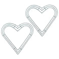 thumbnail image 3 of 2Pcs Heart Shaped Wire Wreath Frame Xmas Wire Wreath Frame Wreath Making Frame, 3 of 5