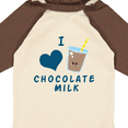 thumbnail image 4 of Inktastic I love chocolate milk Boys or Girls Long Sleeve Baby Bodysuit, 4 of 5