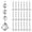 A002- b, variant on 30-Pack Clear Crystal Heart Garland Decorations with Octagon Beads, 4.7 Inches Long, Transparent Acrylic Hanging Ornaments for Valentines Day and Wedding Party