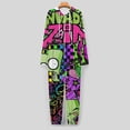 thumbnail image 6 of Invader Zim Unisex Onesie Pajamas Zipper Jumpsuit Hooded One Piece Sleepwear for Family Mens Womens, 6 of 8
