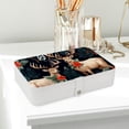 thumbnail image 6 of Christmas Earring and Bracelet Holder Organizer Box with Removable Compartment and Portable PU Leather, 6 of 6