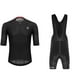 thumbnail image 1 of WILLBEST Conjunto de Ropa Deportiva de Ciclismo de Verano para Hombre y Mujer, de Lana Cálida y Pantalones Cortos con Tirantes, de Manga Media., 1 of 2