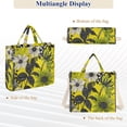 thumbnail image 6 of FORMRS Womens Corduroy Tote Bag Crossbody Shoulder Handbag with Pocket, Yellow Flowers, 6 of 7