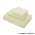 3 Sizes Towel Sets Bathroom Bathtowel Hand Towel Solid Color Light