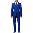 thumbnail image 1 of OppoSuits Traje Formal Profesional de Dos Botones para Hombre, Azul, 50 Regular / 50W x 34L, 1 of 1